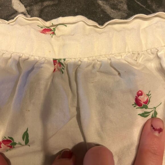 No Brand Vintage Pink White Apron - Picture 6 of 12